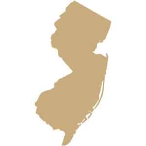 Silhouette of the state of New Jersey