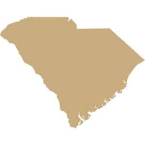 Silhouette of the state of South Carolina